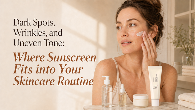 Dark Spots, Wrinkles, and Uneven Tone: Where Sunscreen Fits into Your Skincare Routine