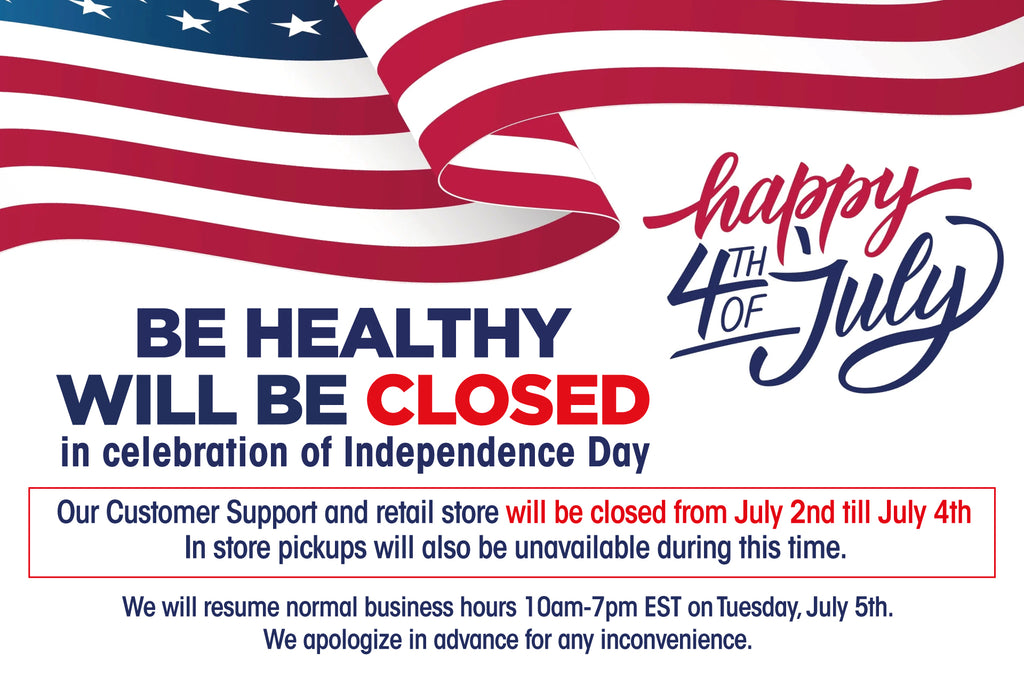 We will be closed in celebration of Independence Day