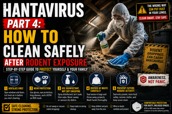 Hantavirus (Andes Virus) - Part 4: How to Clean Safely after Rodent Exposure!