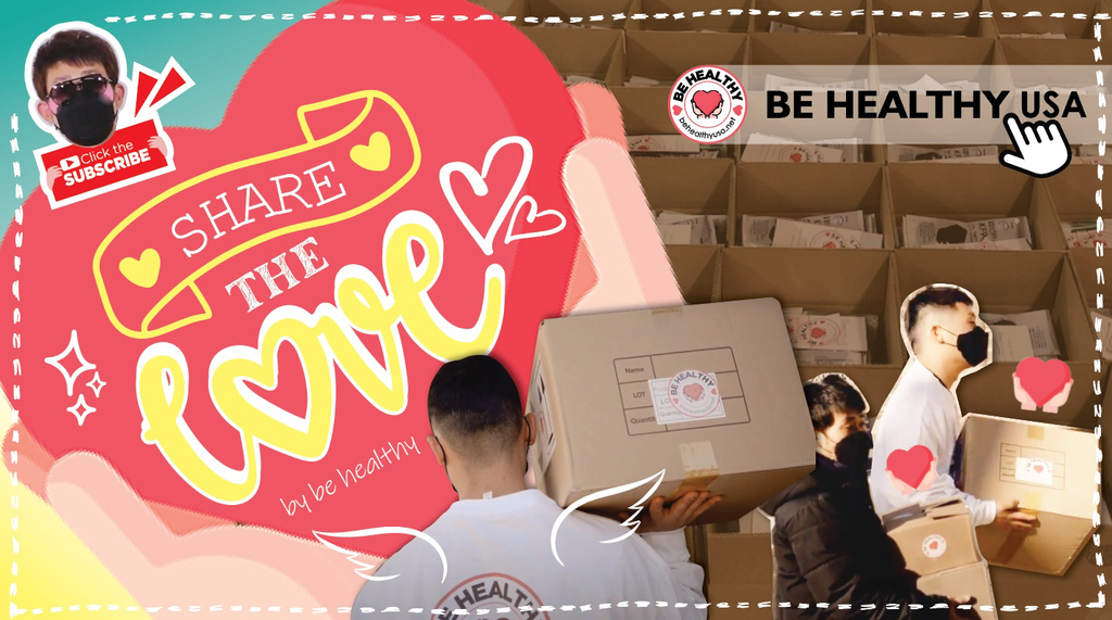BE HEALTHY USA KF94 mask Donation drive - SHARE THE LOVE 2021