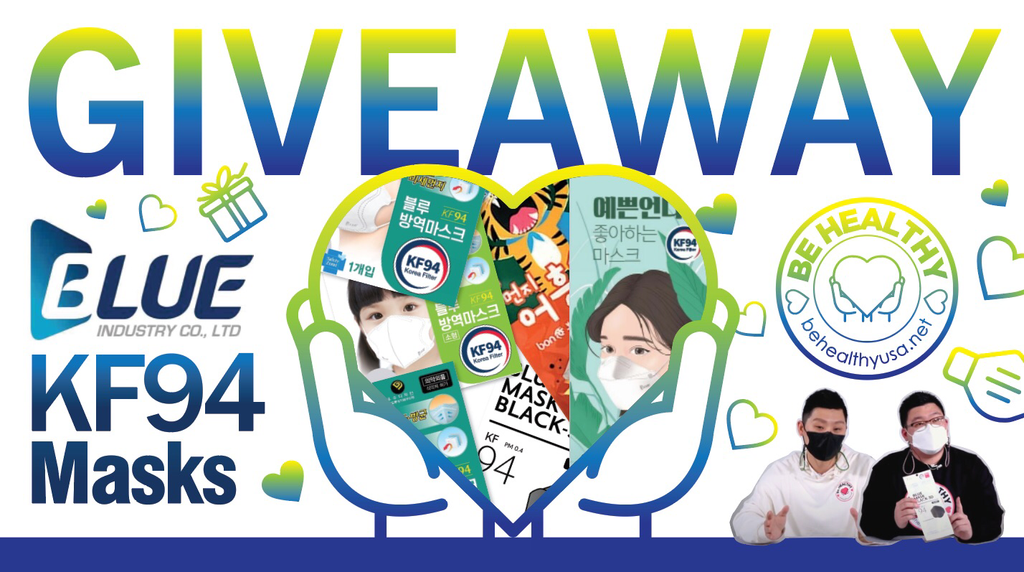 BLUE KF94 Masks Giveaway - BE HEALTHY