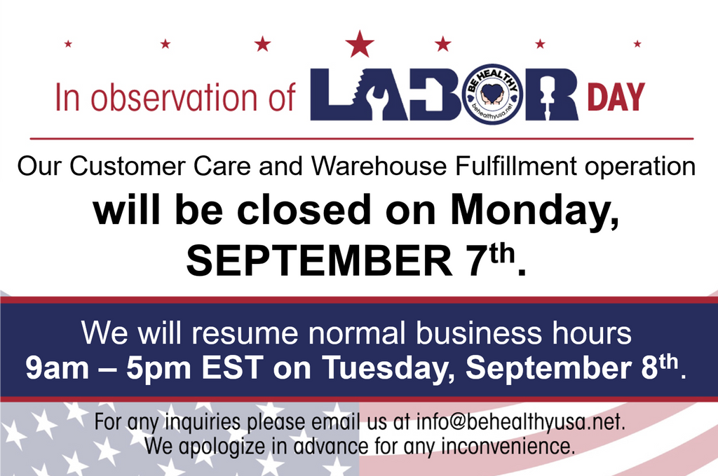 STORE CLOSURE - 9/7 Labor Day