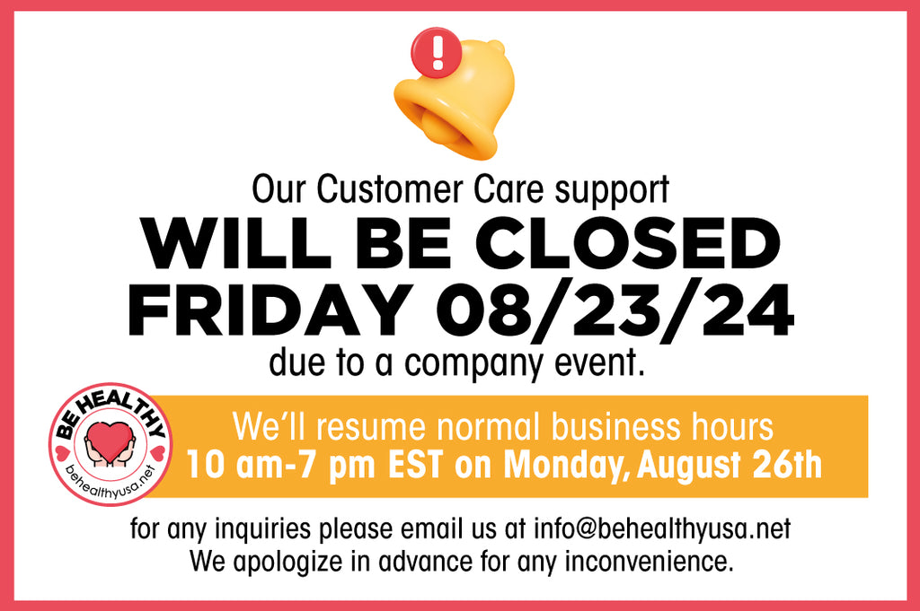 Our Customer Care support will be closed on Friday 08/23/24 due to a company event.