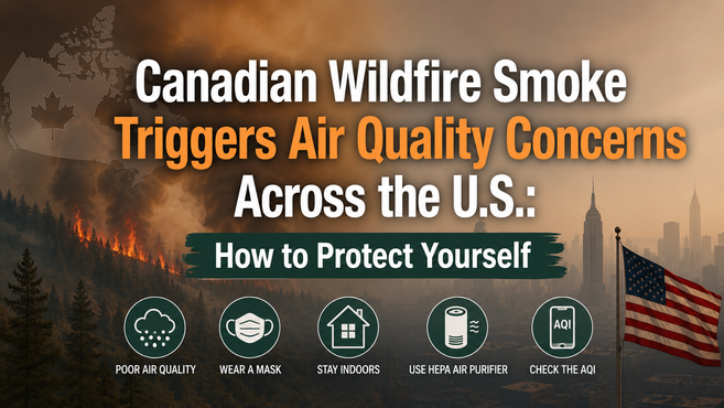 Canadian Wildfire Smoke Triggers Air Quality Concerns Across the U.S.: How to Protect Yourself