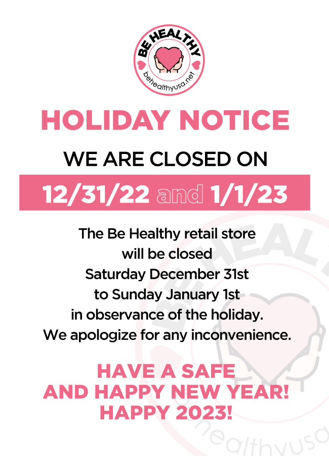 Our retail store will be closed on 12/31 and 1/1