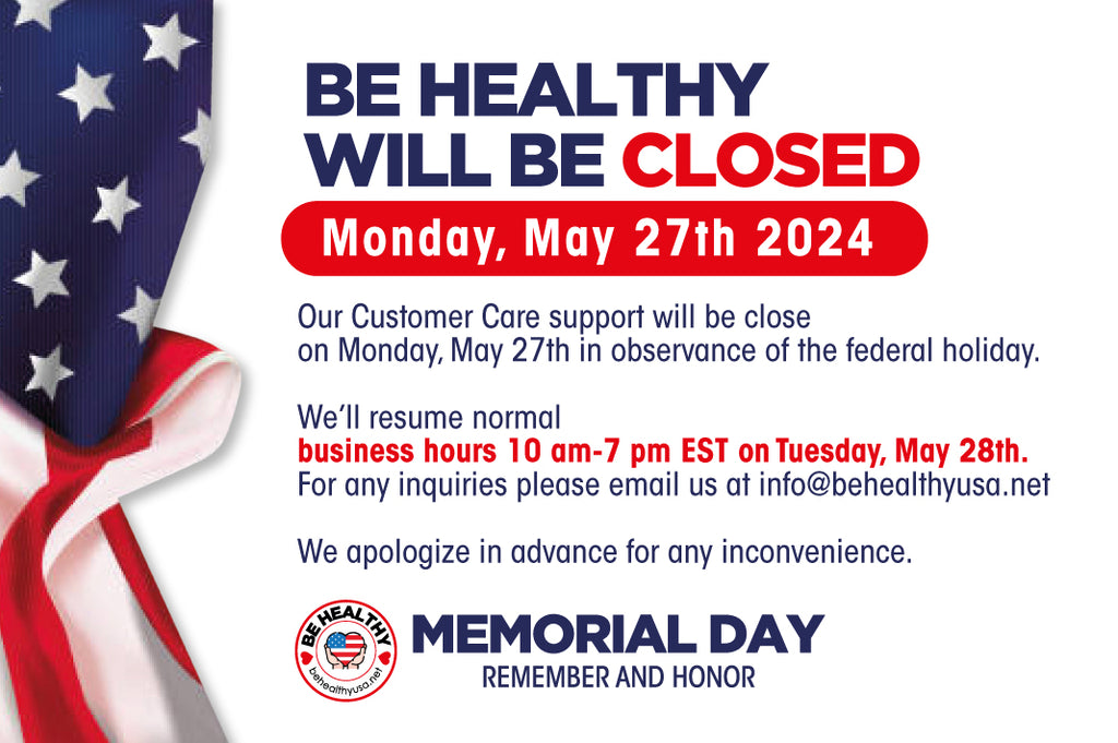 We will be closed for memorial day (5/27 Monday)