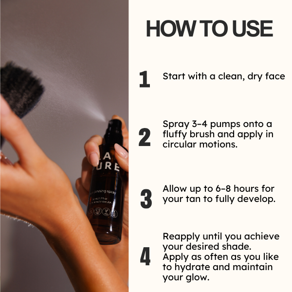 Face Tanning Mist - Organic, Natural, Safe