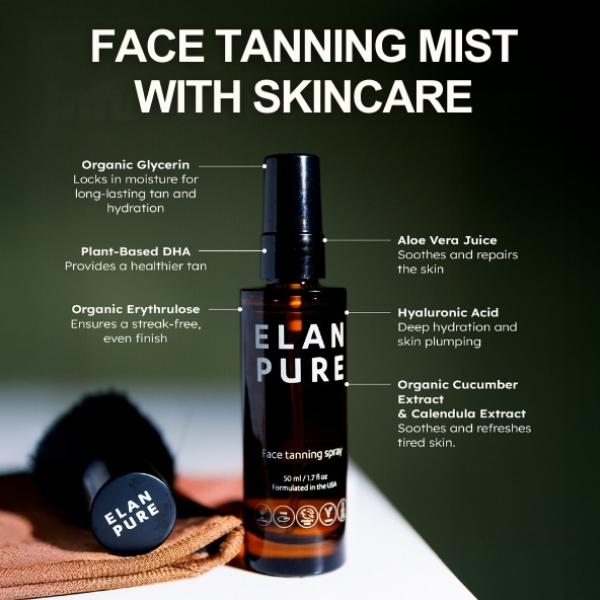 Face Tanning Mist - Organic, Natural, Safe