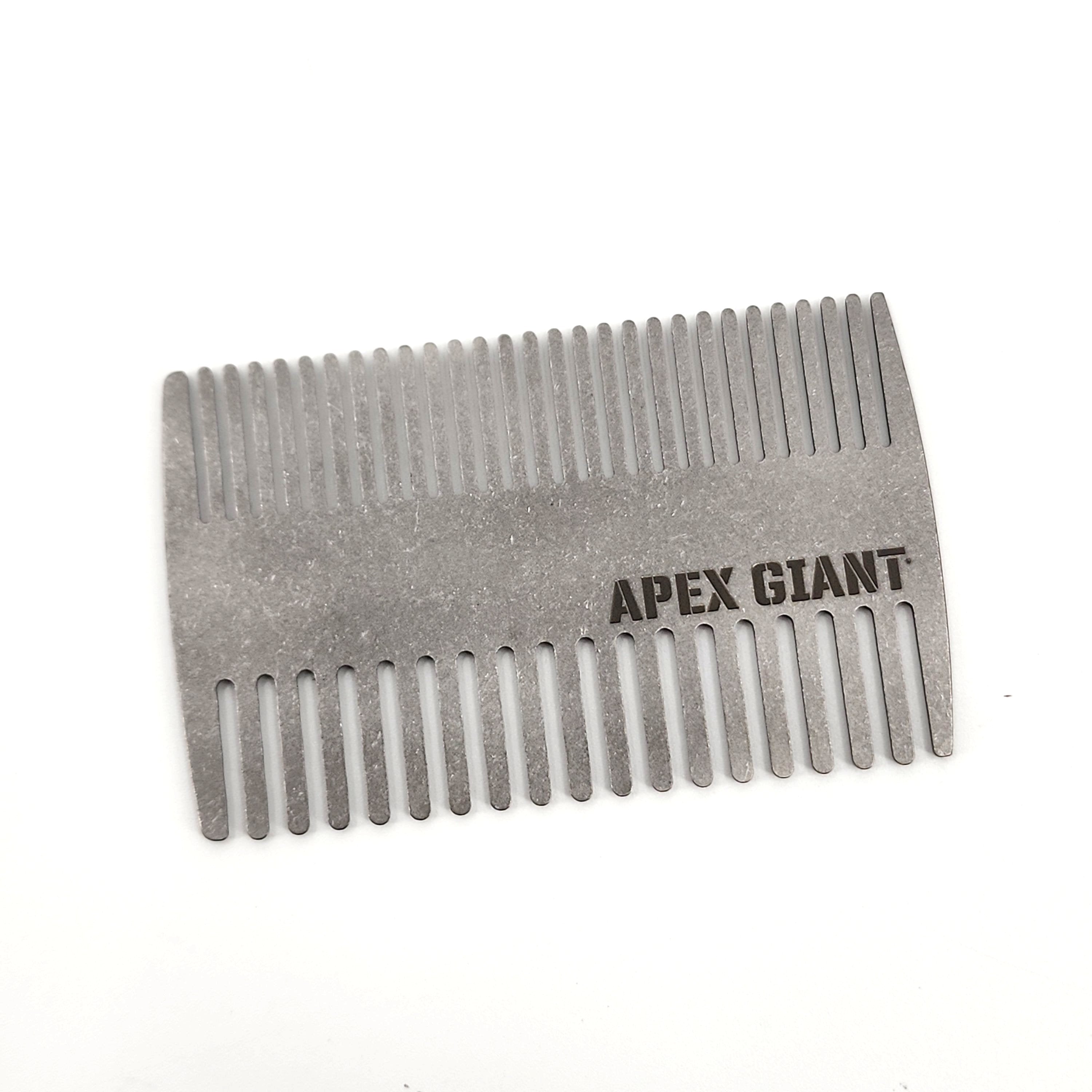 Wallet Comb Titanium Ultralight EDC – beard comb, pocket tool, everyday carry
