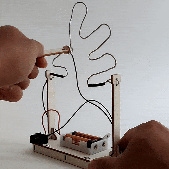 Buzz Wire Game DIY Kit, Educational STEM Toy – Circuits, Electricity, Hand-Eye Coordination