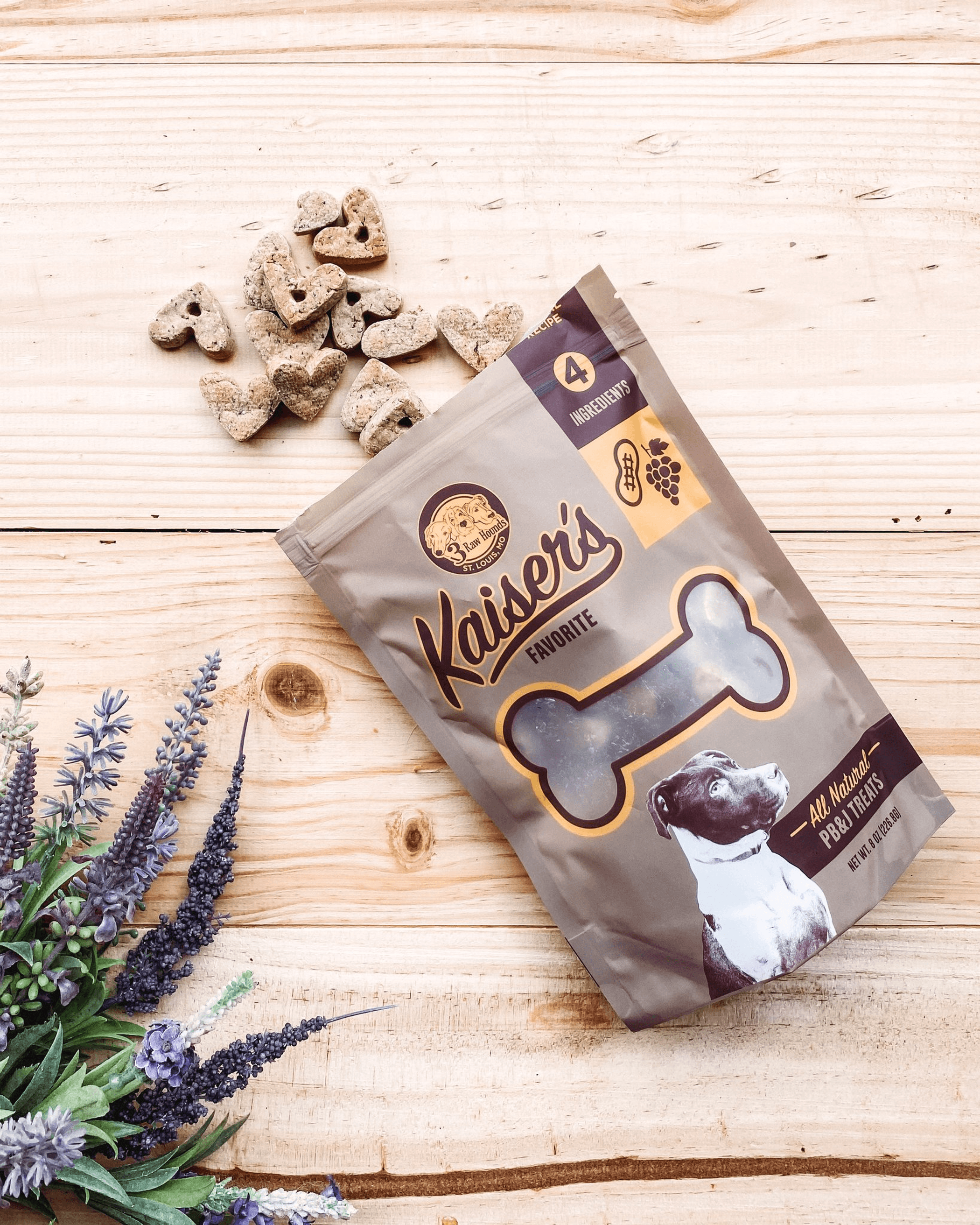 Kaiser’s All-Natural Peanut Butter & Blueberry Dog (FREE SHIPPING) Treats