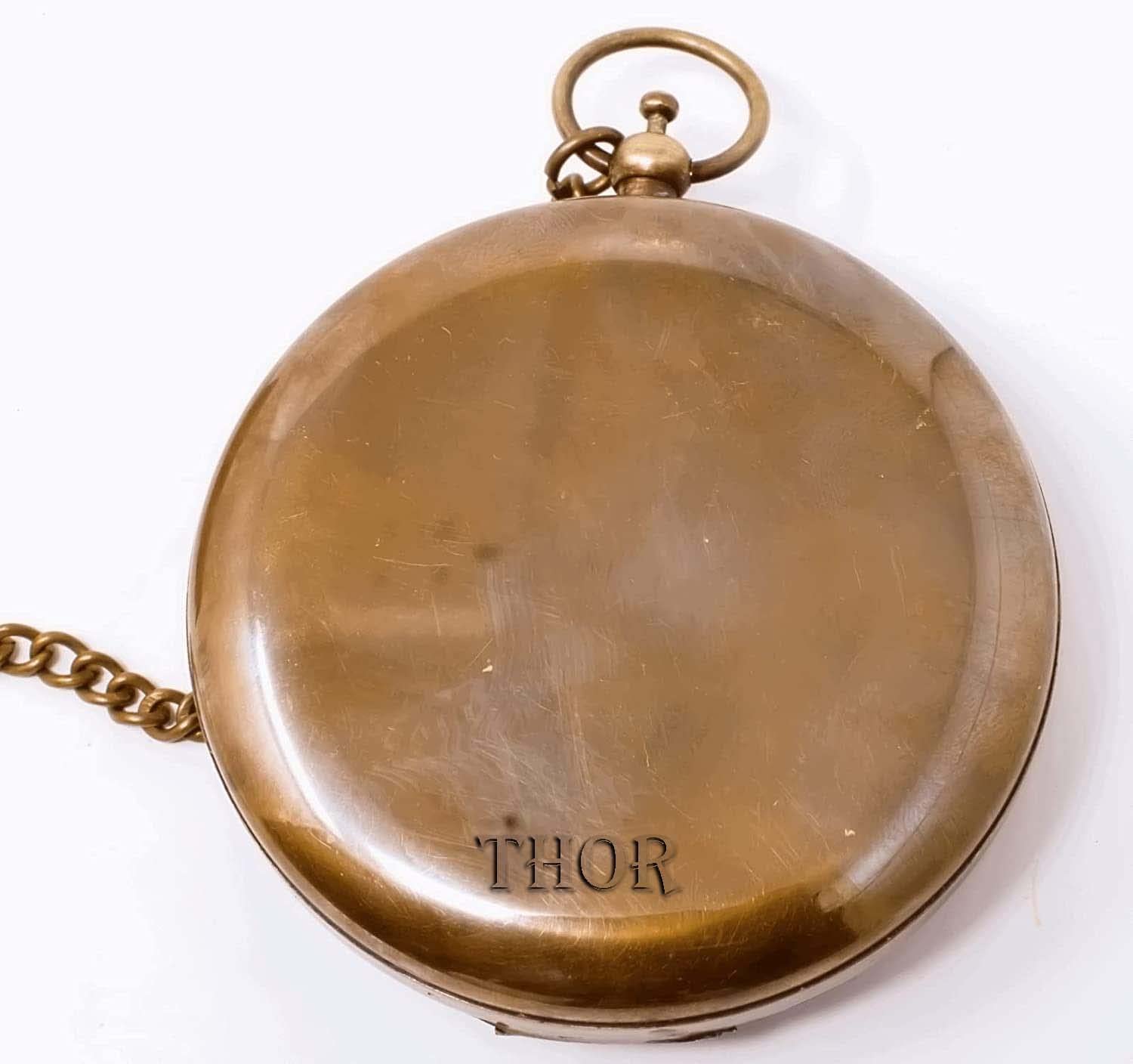 Century Pocket Sundial – antique compass, vintage navigation, brass sundial