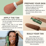 Exfoliator Mitt - Deep Skin Smoothing, Tanning Prep