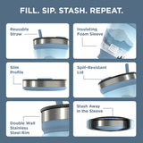 Collapsible Insulated Drink Tumbler - Ultra-Portable, Insulted, Outdoor
