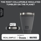 Collapsible Insulated Drink Tumbler - Ultra-Portable, Insulted, Outdoor