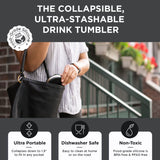 Collapsible Insulated Drink Tumbler - Ultra-Portable, Insulted, Outdoor