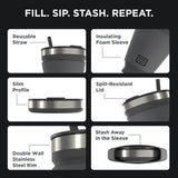 Collapsible Insulated Drink Tumbler - Ultra-Portable, Insulted, Outdoor