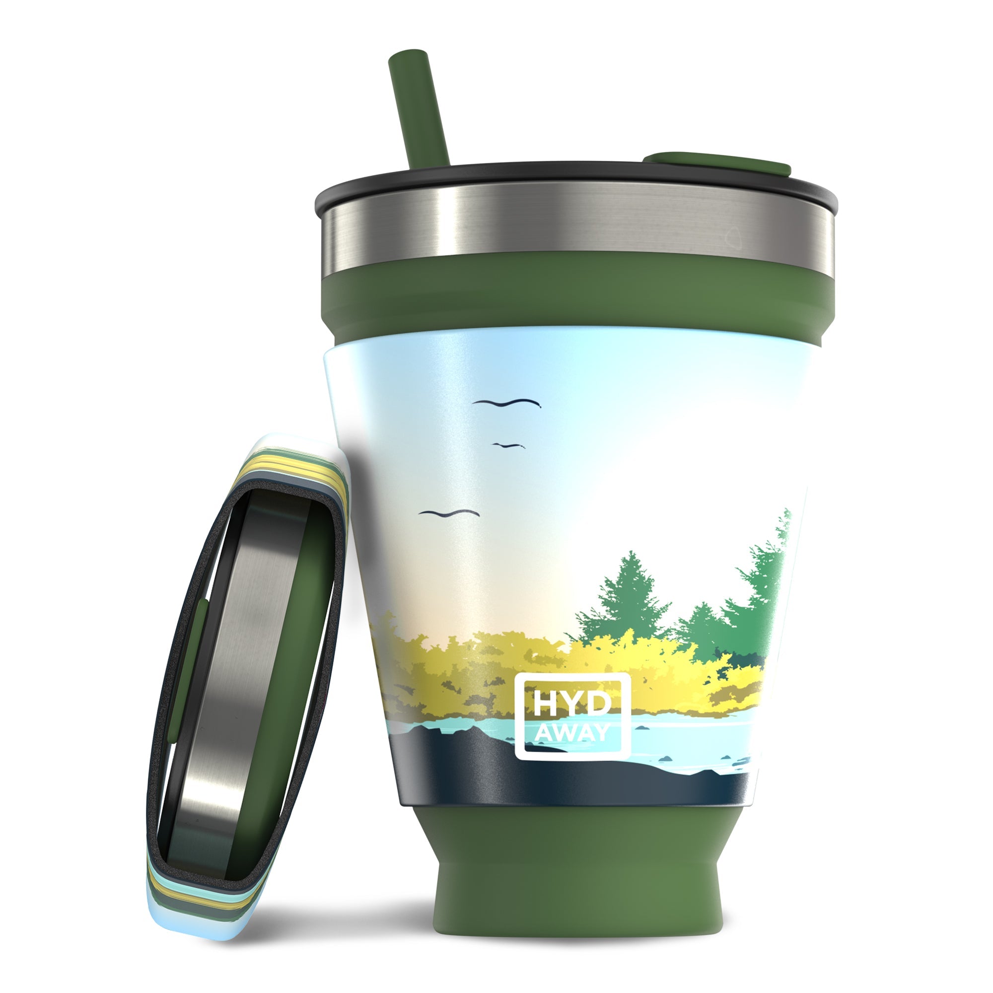 Collapsible Insulated Drink Tumbler - Ultra-Portable, Insulted, Outdoor
