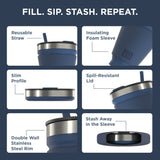 Collapsible Insulated Drink Tumbler - Ultra-Portable, Insulted, Outdoor