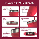 Collapsible Insulated Drink Tumbler - Ultra-Portable, Insulted, Outdoor
