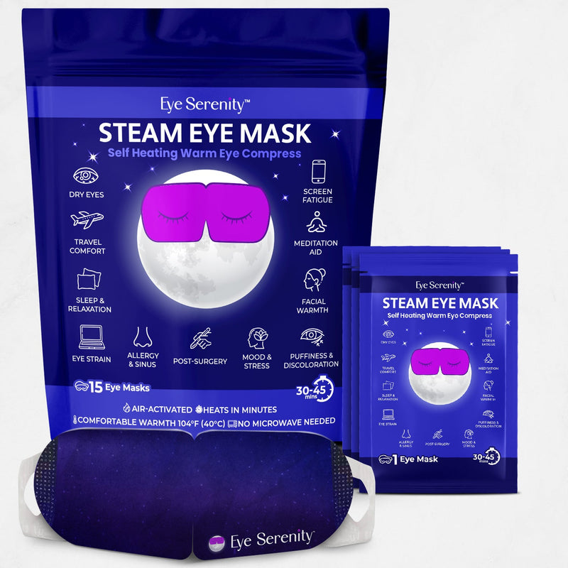 Self-Warming Eye Mask for Dry Eyes, Eye Strain, Travel, Sleep