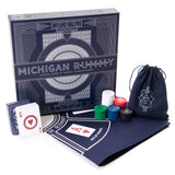 Michigan Rummy – classic card game, family strategy game, poker chips set
