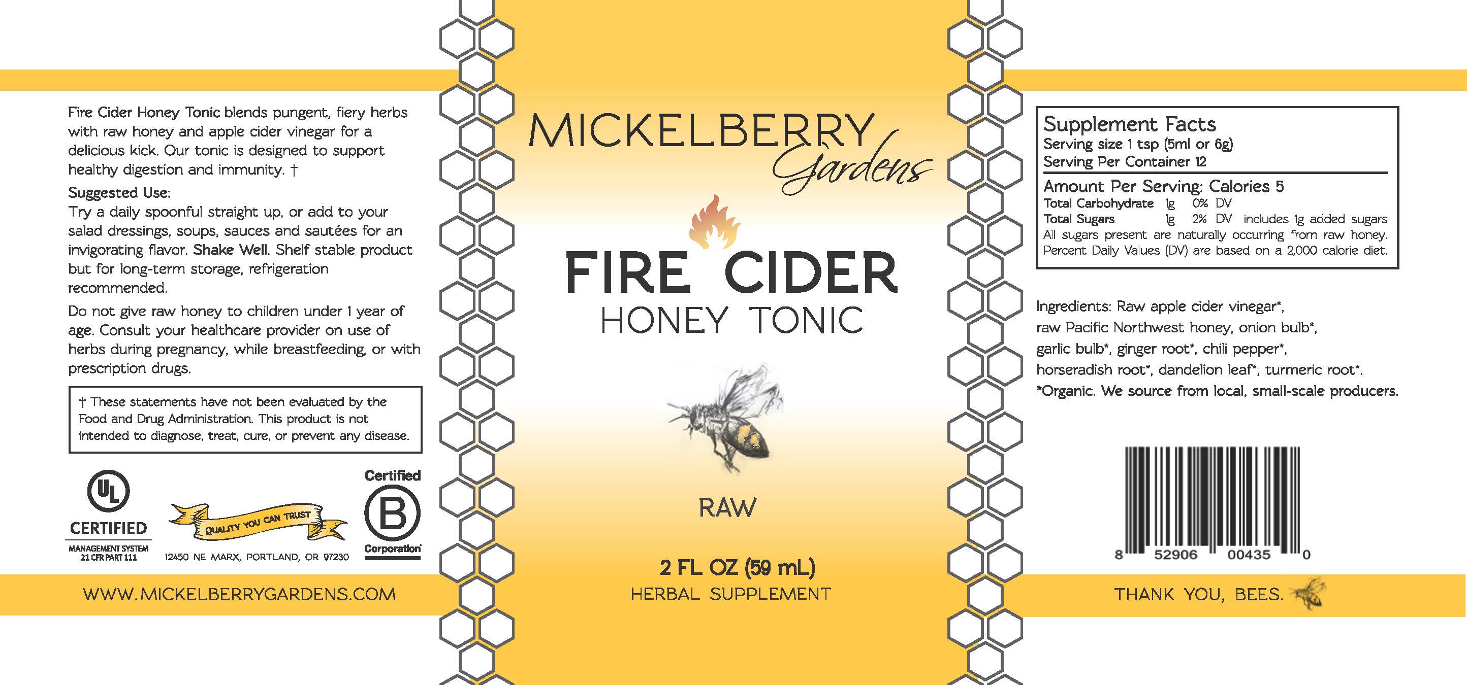 Fire Cider Honey Tonic – A Bold and Spicy Wellness Remedy