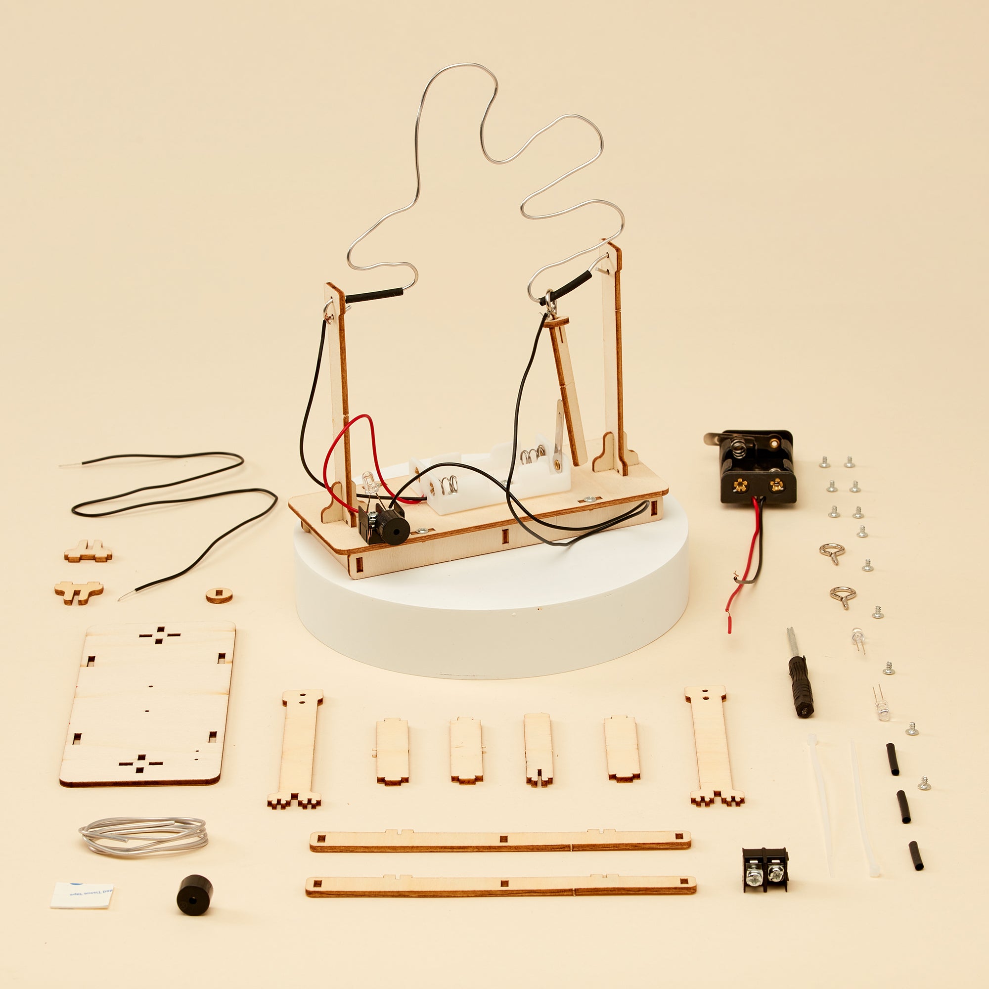 Buzz Wire Game DIY Kit, Educational STEM Toy – Circuits, Electricity, Hand-Eye Coordination