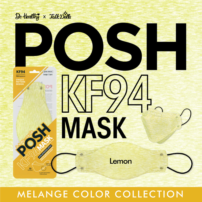POSH KF94 Mask Melange Lemon (C10)