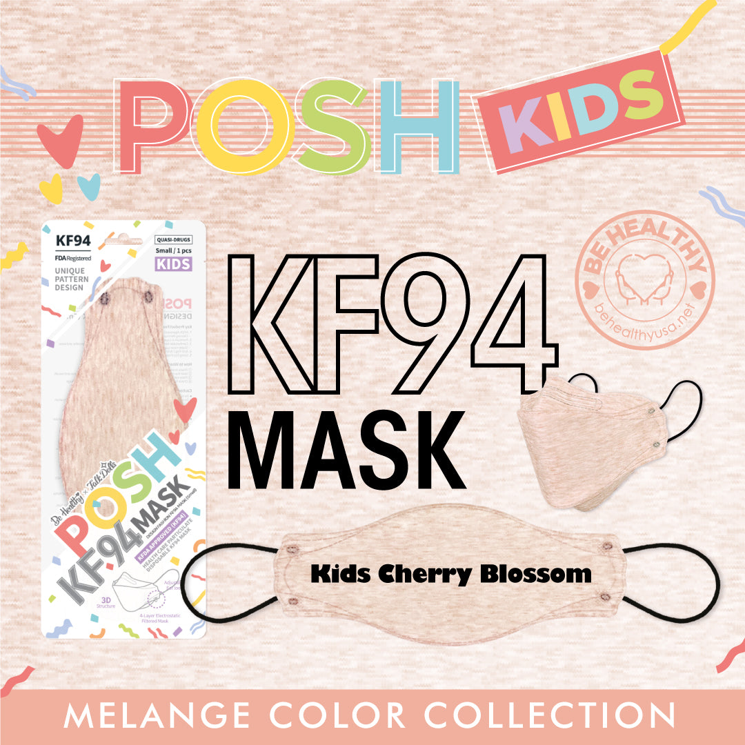 POSH KIDS KF94 Small Mask Melange Cherry Blossom (KA_M02)