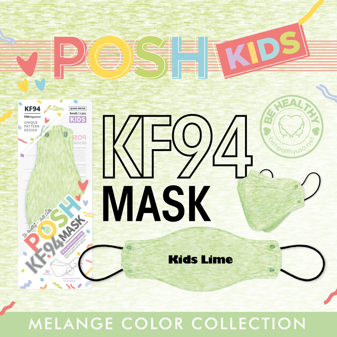 POSH KIDS KF94 Small Mask Melange Lime (KA_M03)