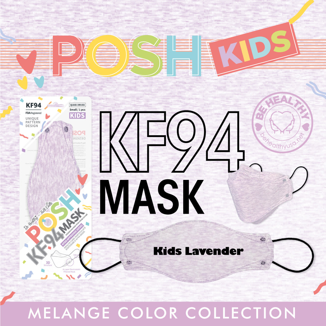 POSH KIDS KF94 Small Mask Melange Lavender (KA_M04)