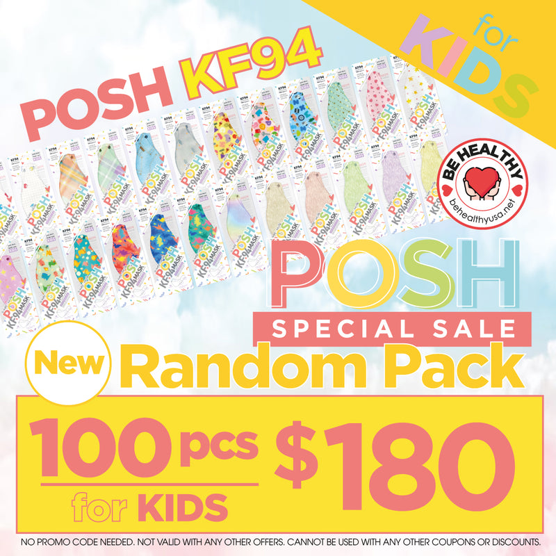 Posh KF94 Mask Special Random 100 pcs Pack - Kid