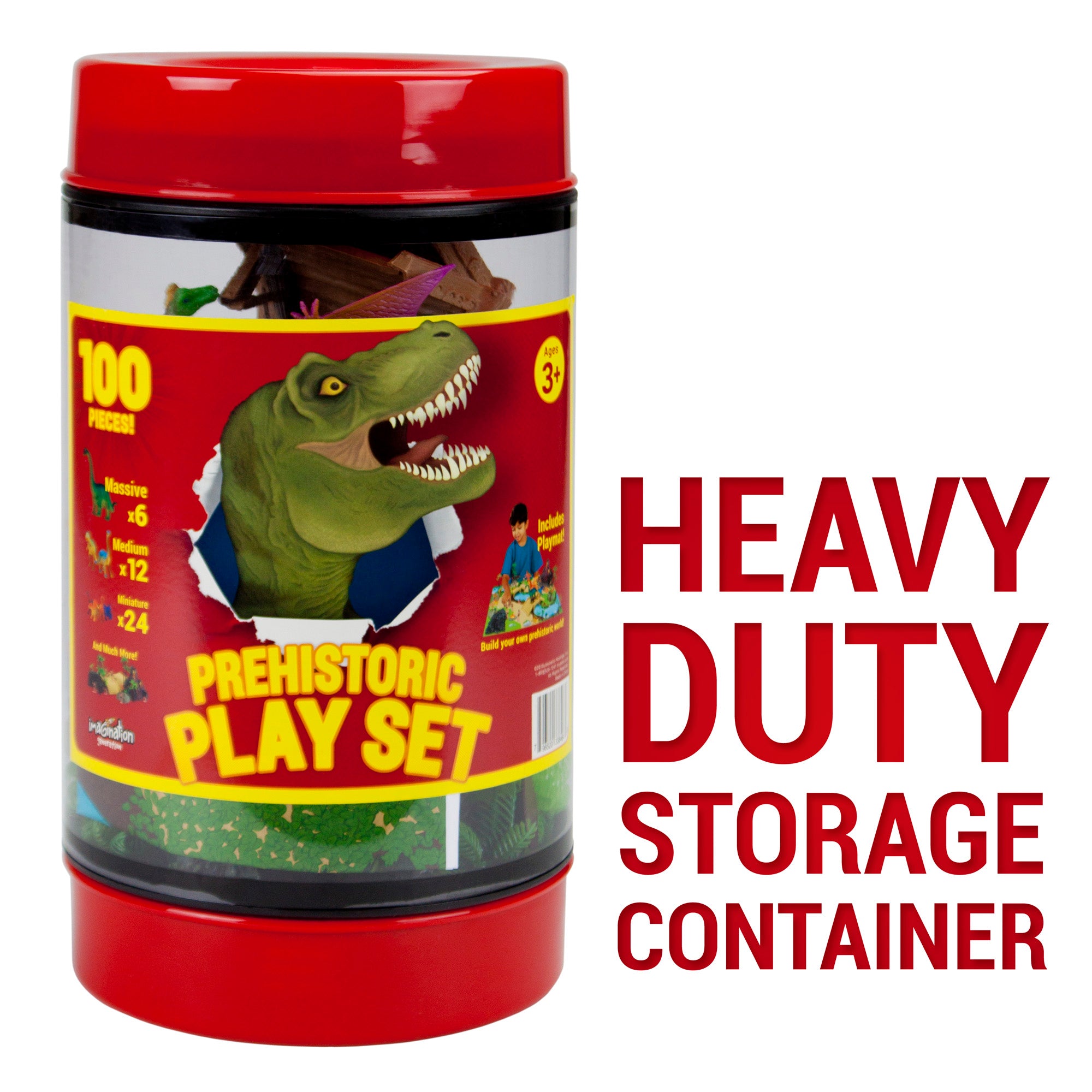 Prehistoric Playset – dinosaur toy set, caveman adventure, educational play