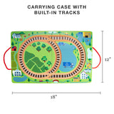 Grab & Go Railroad – portable train set, magnetic toy, travel playset