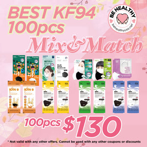 KF94 Mask 100pcs Mix & Match Special