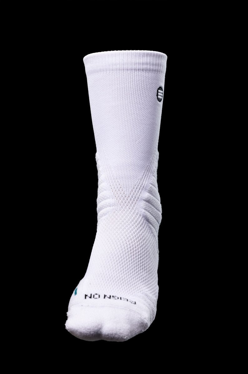 Cloud Tech Performance Socks - White – athletic socks, breathable comfort, durable sportswear