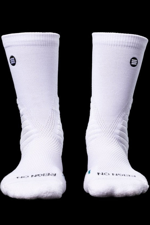 Cloud Tech Performance Socks - White – athletic socks, breathable comfort, durable sportswear