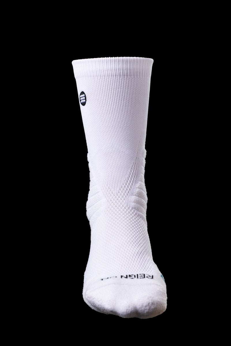 Cloud Tech Performance Socks - White – athletic socks, breathable comfort, durable sportswear