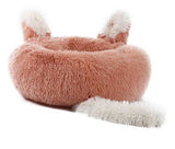Plush Pet Bed (FREE SHIPPING) with Ears and Tail for Cats and Small Dogs