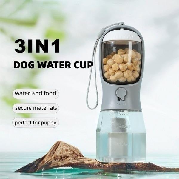 Dog Water Cup Drinking Food Garbage Bag Three  (FREE SHIPPING) - In-One Portable