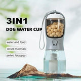 Dog Water Cup Drinking Food Garbage Bag Three  (FREE SHIPPING) - In-One Portable