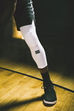 Full-Length Padded Knee Sleeve - White – knee protection, compression sleeve, sports gear