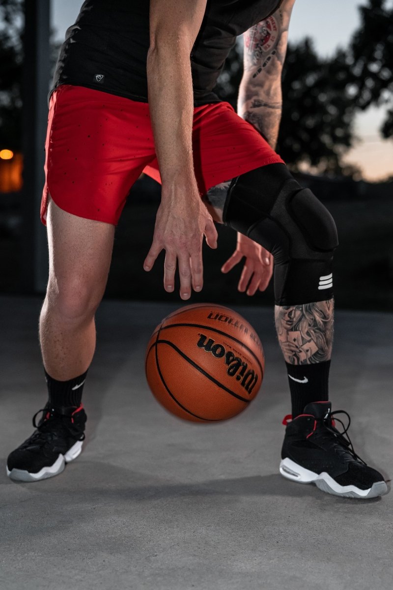 Mid-Length Padded Knee Sleeve - Black – knee support, sports protection, compression gear