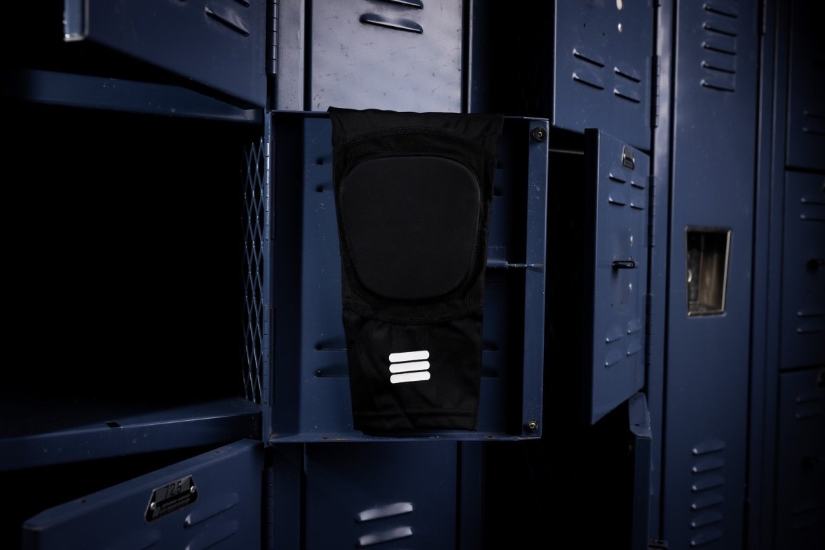 Mid-Length Padded Knee Sleeve - Black – knee support, sports protection, compression gear