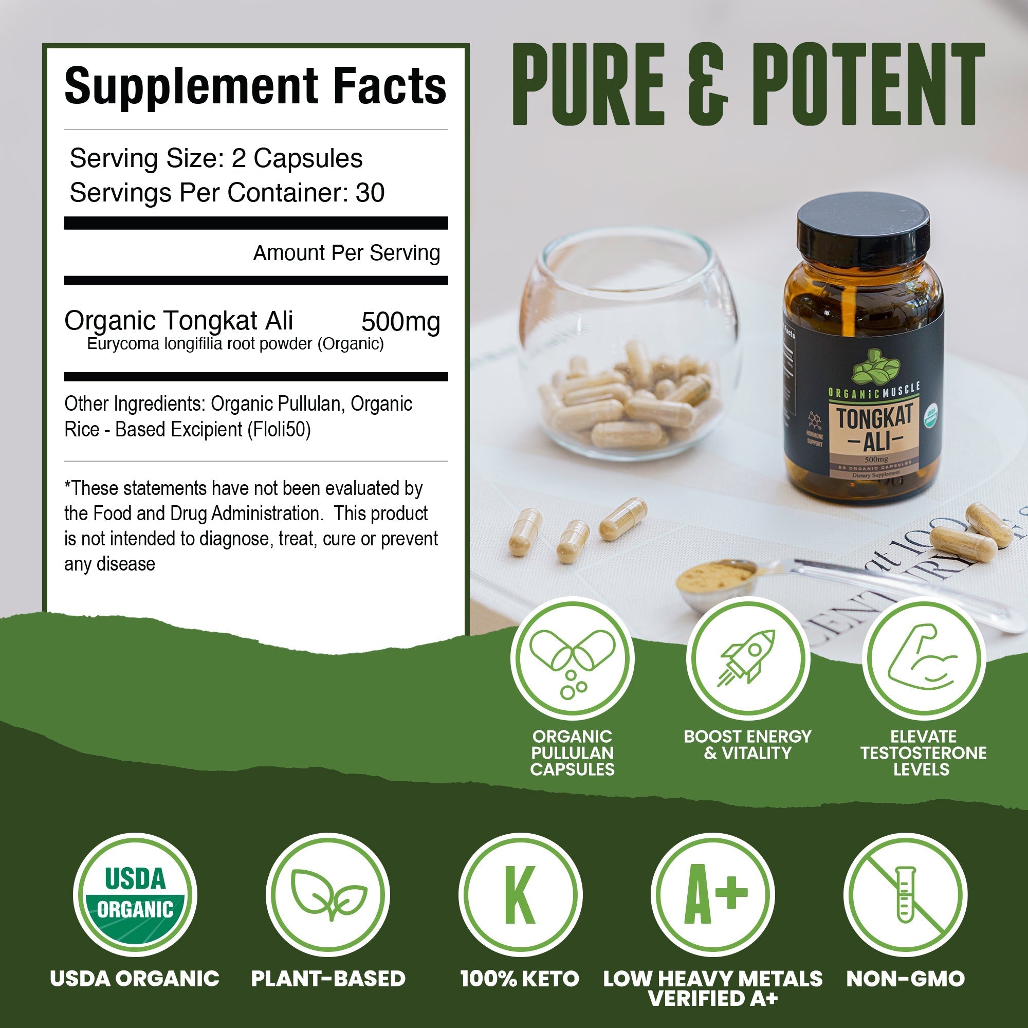 USDA Certified Organic Tongkat Ali