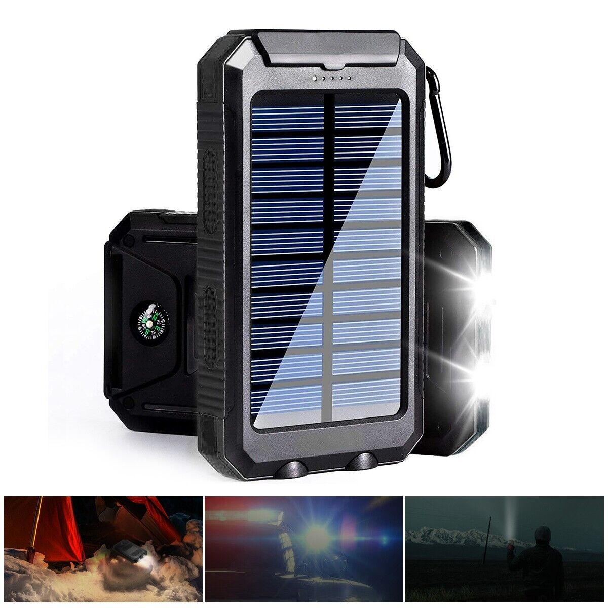 SOS Solar Phone Charger – power bank, solar charger, emergency battery