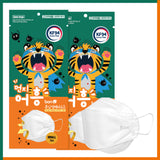 Blue KF94 Tiger 3D Mask (Small White - Kid Size) *Restock 1st week of February* - Be Healthy