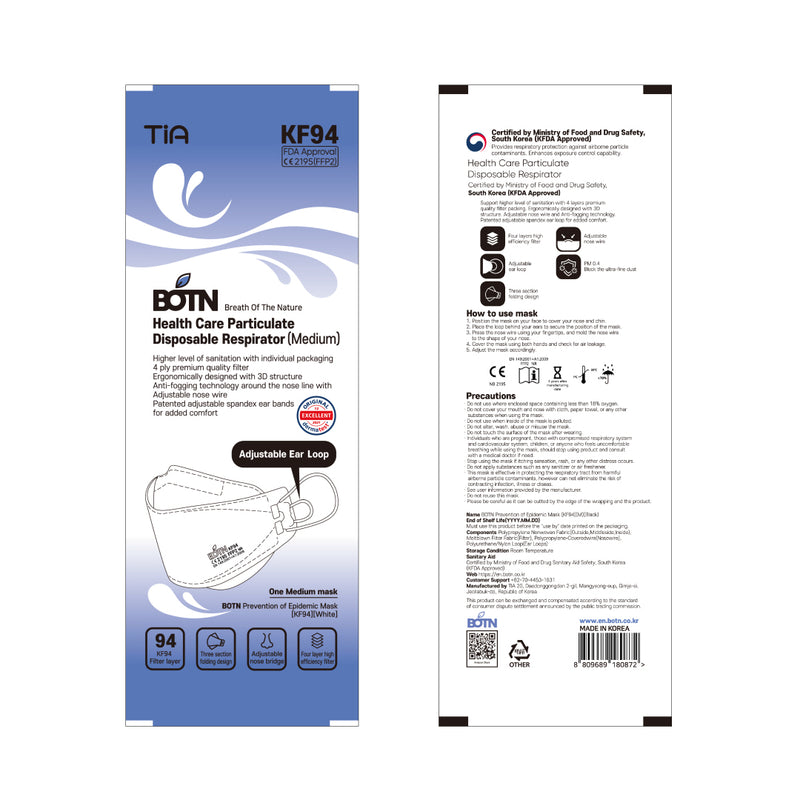 BOTN KF94 Medium / White