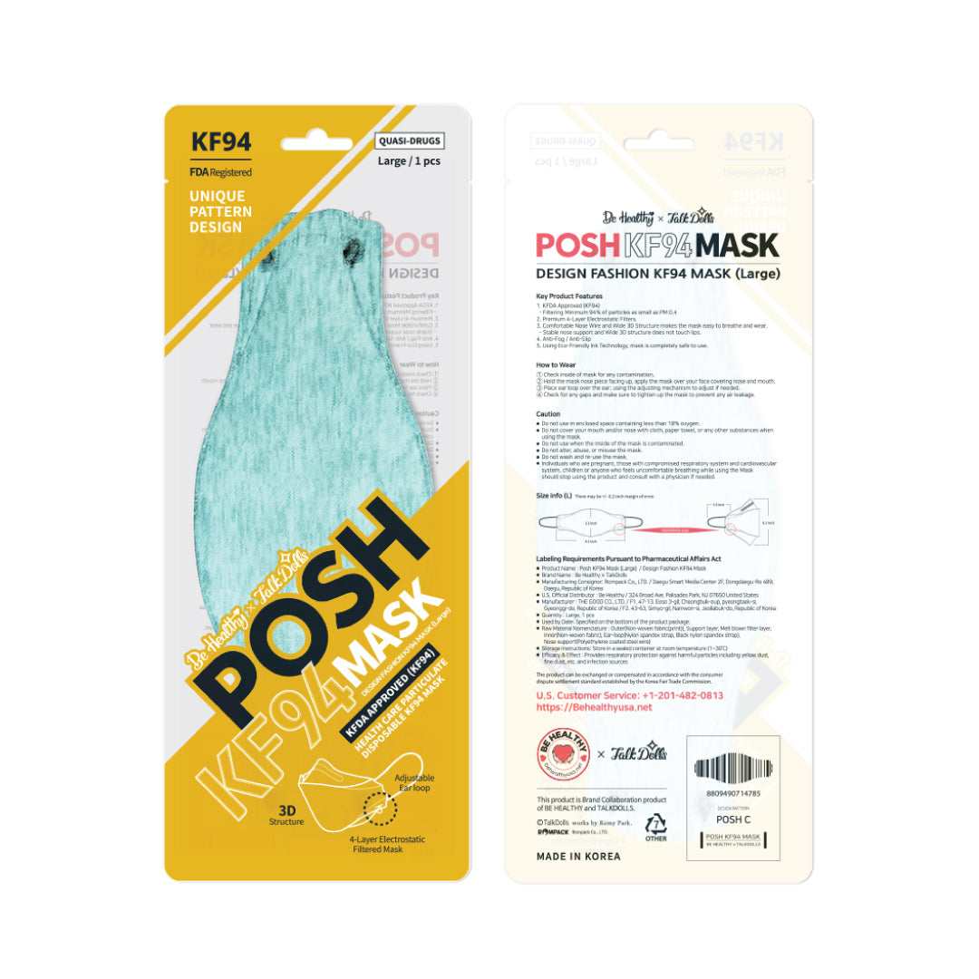 POSH KF94 Mask Melange Cotton Candy (C04)